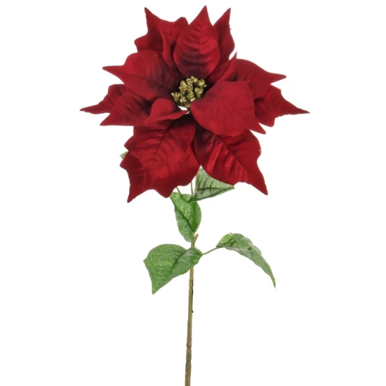 64cm Red Velvet Poinsettia - X24020 BAY3B 