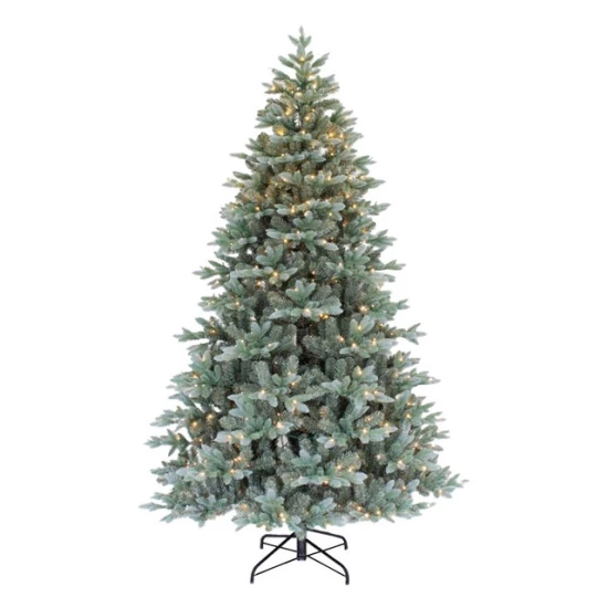 7ft Canadian Blue Green Spruce Prelit Christmas Tree 600 LED Lights - X24009 