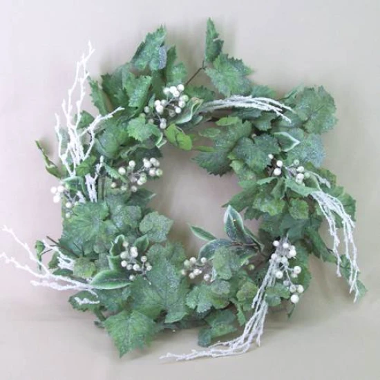 Luxury Christmas Wreath XL Frosted Grape Vine - 13X041