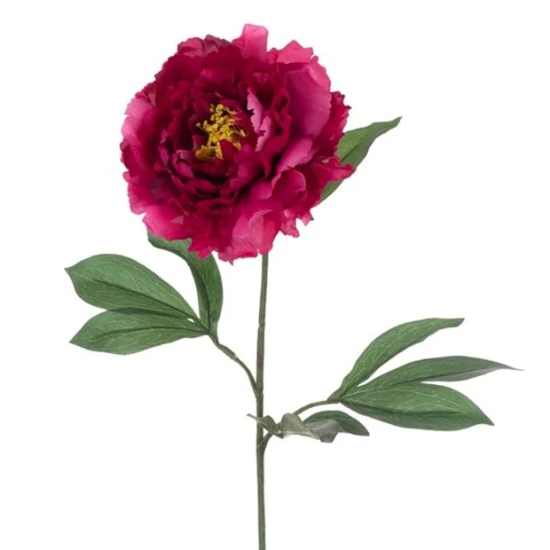 Eco Artificial Peony Magenta Pink 80cm - P113 KK4