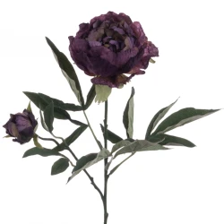 Eco Artificial Peony Purple 66cm - P099 KK2