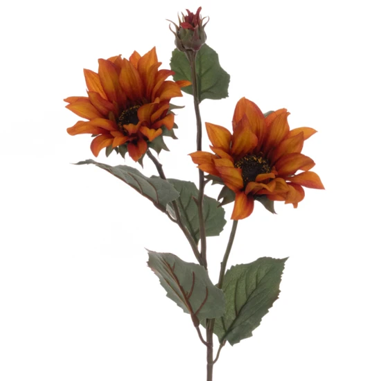 Eco Artificial Sunflowers Orange 75cm - S126 LL4