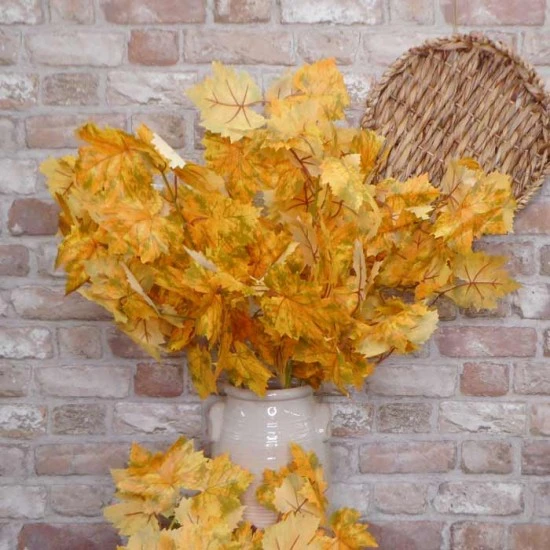 Artificial Maple Leaves Gold and Russet - MAP018 BB2