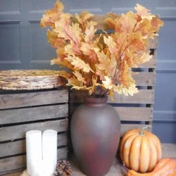 Artificial Oak Leaves Branch Autumn - OAK016 AA3