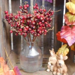Artificial Berry Stem Red 40cm - B005 B3