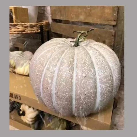 Artificial Pumpkin Large Grey 30cm - PUM021