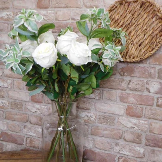 Anastasia Artificial Rose Buds Ivory 56cm - R922 S2