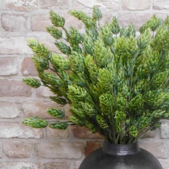 Artificial Harvest Hops Branch Green Plastic 62cm - H194 J3