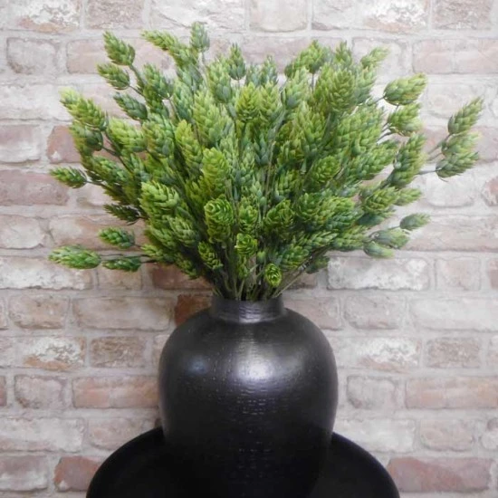 Artificial Harvest Hops Branch Green Plastic 62cm - H194 J3