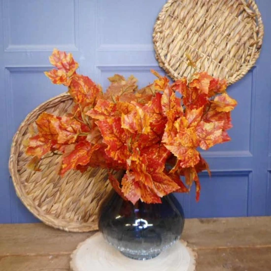 Artificial Grape Ivy Bush Red Orange 42cm - GRA003 KK4