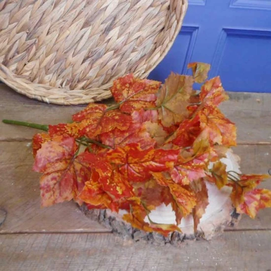 Artificial Grape Ivy Bush Red Orange 42cm - GRA003 KK4