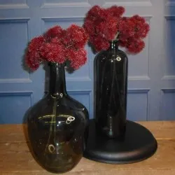 Artificial Echinops Thistle Spray Burgundy 40cm - E003 H3