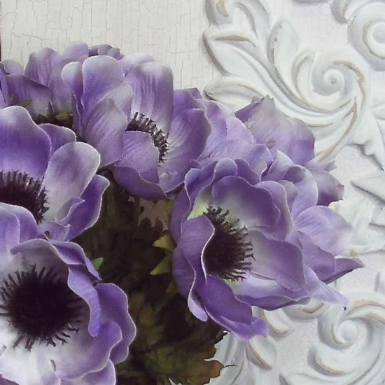 Artificial Anemones Light Purple 35cm - A024 JJ4