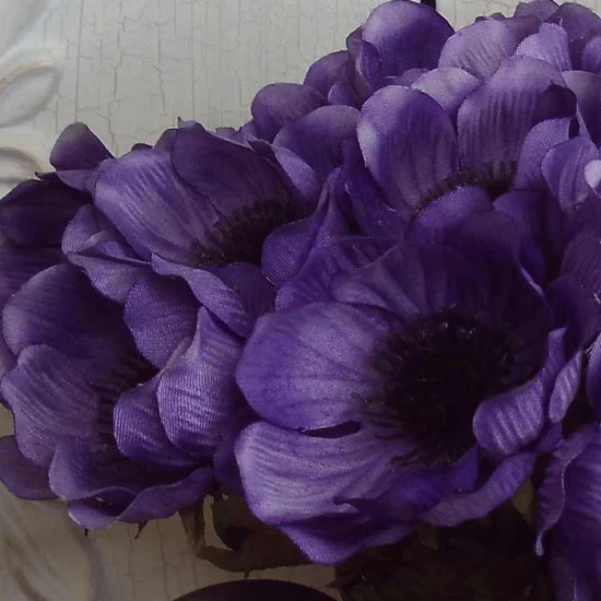 Artificial Anemones Purple 35cm - A021 JJ4