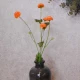 Artificial Button Asters Orange 58cm - A113 A3