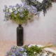 Artificial Astrantia Blue Purple Flowers 65cm - A107A A4