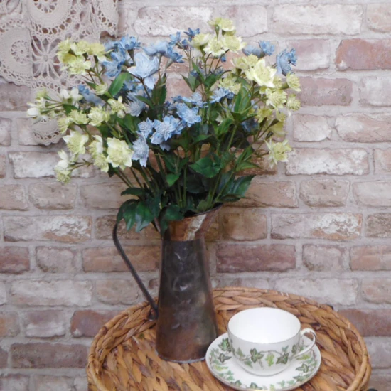 Artificial Astrantia Green Artificial Flowers 50cm - A044 BX4