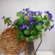 Artificial Bellflowers Purple 47cm - B027 B2
