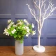 Artificial Bellflowers White 47cm - B033 B3