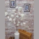 Artificial Peach Blossom Branch Cream 130cm - B009 A1