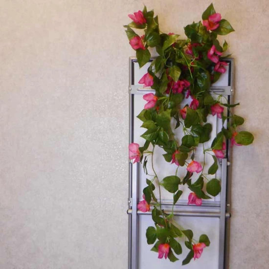 Artificial Silk Trailing Bougainvillea Plant Hot Pink 80cm - B024 EE2