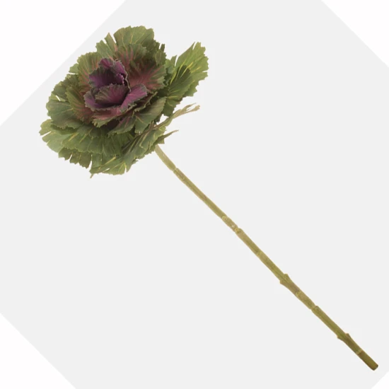 Faux Ornamental Cabbage Round Rose 40cm - C201 C4