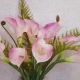 Artificial Calla Lilies Real Touch Pink Cream 70cm - L065 LL2