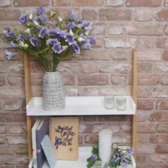 Artificial Campanula Bell Flowers Purple 49cm - B070 A4