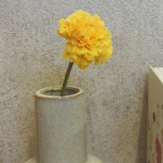 Mini Artificial Carnations Yellow 31cm - C106 C4
