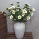 Artificial Spray Chrysanthemums White 69cm - G008 F3