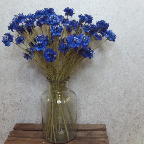 Artificial Meadow Cornflowers Blue 62cm - C147 