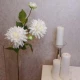 Artificial Dahlias Spray Creamy White 102cm - D200 CC3