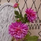 Artificial Dahlias Spray Cerise Pink 102cm - D202 D1
