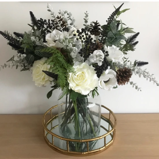 Anastasia Artificial Rose Ivory 64cm - R933 G1