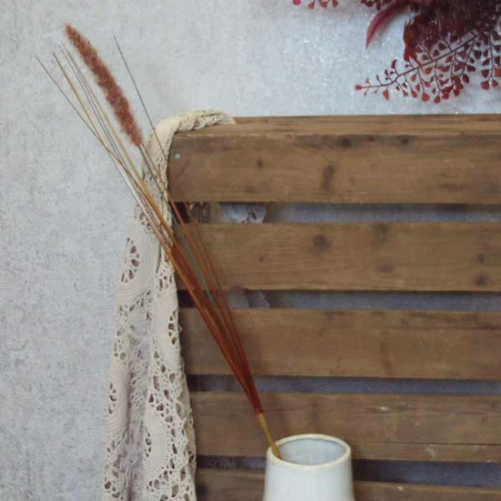 Artificial Fox Tail Flowers Rust 69cm - F062 AA3