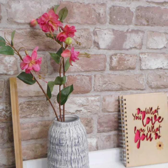 Silk Double Fuchsia Stem Pink 50cm - F025 H4