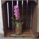 Artificial Hyacinth Plants Pink 43cm - H045 JJ3
