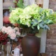 Artificial Hydrangeas Lime Green 67cm - H093 AA2
