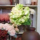 Artificial Hydrangeas Lime Green 67cm - H093 AA2