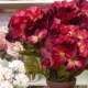 Artificial Hydrangeas Red 68cm - H113 F4