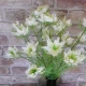 Artificial Nigella Love in the Mist White 56cm - N009 T2