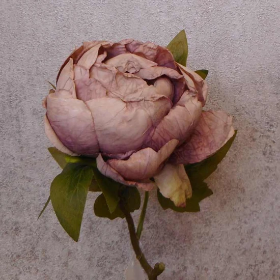 Antique Peony Vintage Mauve 48cm | Faux Dried Flowers - P046 J3