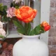 Artificial Peony Flowers Orange 50cm - P218 J4