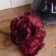 Artificial Peony Posy Burgundy 28cm - P232 