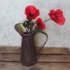Artificial Poppies Red Black 47cm - P234 J4