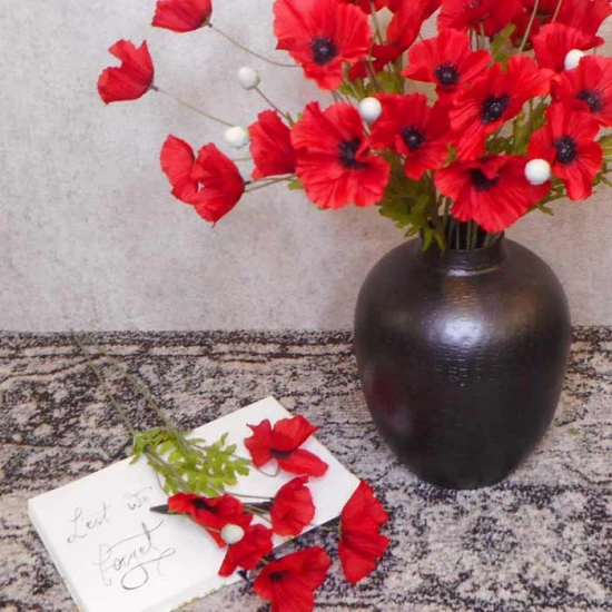 Metal Vase Graphite Grey 28cm - VS014 4D