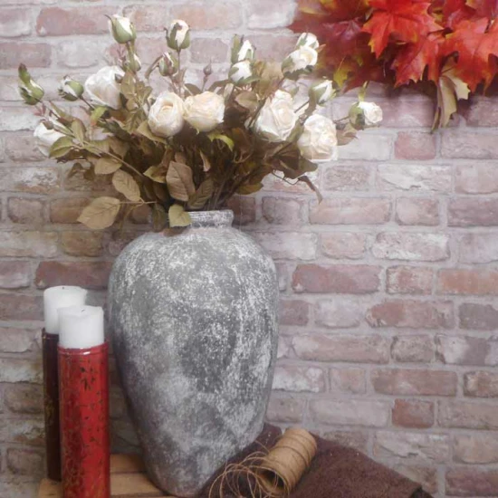 Antique Rose Spray Cream 64cm | Faux Dried Flowers - R234 HH2