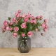 Artificial English Roses Spray Pink 72cm - R403 L3