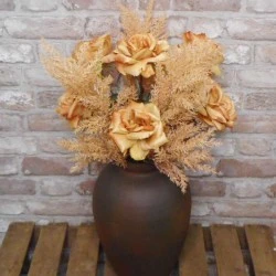 Artificial Pampas Grass Caramel 70cm - PAM023 KK4