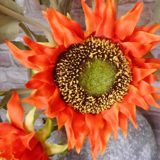 Artificial Sunflowers Orange 80cm - S031 Q4